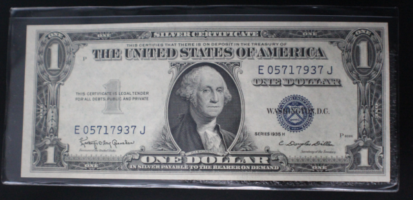 1935 E $1 Special Sequential 4 Note pack Silver Certificate Crisp Unc G. Washington