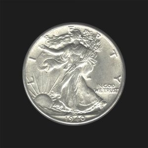 1940 $0.50 Walking Liberty Half Dollar MS63 / BU Coin