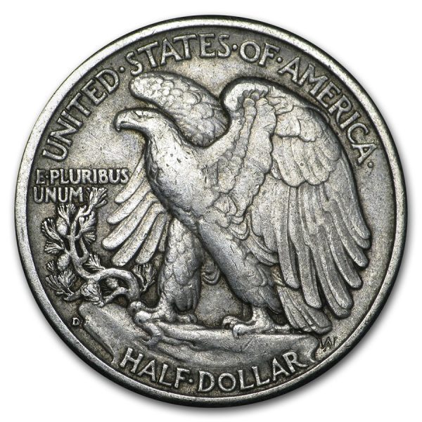 1941 D $0.50 Walking Liberty Half Dollar XF45 Coin