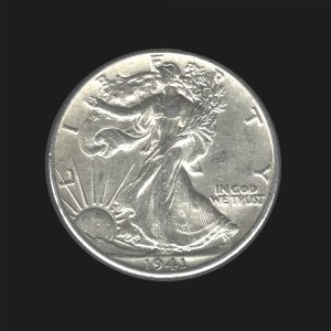 1941 $0.50 Walking Liberty Half Dollar MS63 / BU Coin