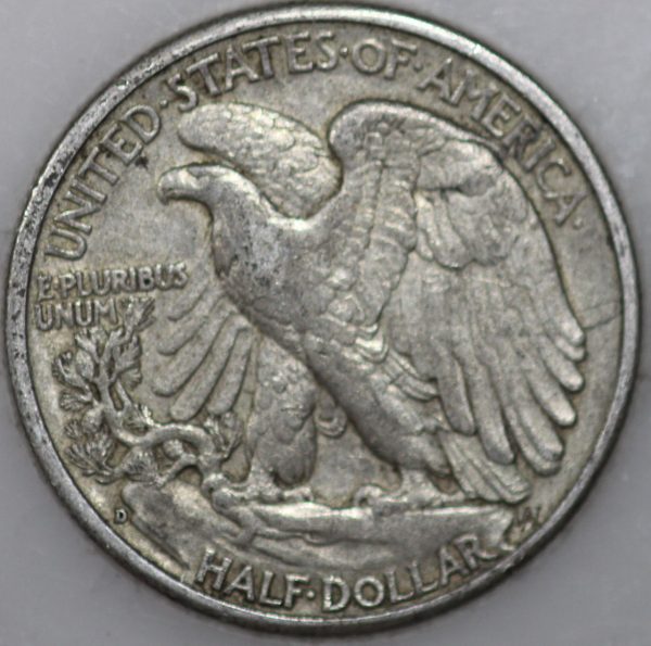 1942 D $0.50 Walking Liberty Half Dollar XF45 Coin