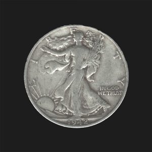 1942 S $0.50 Walking Liberty Half Dollar XF45 Coin