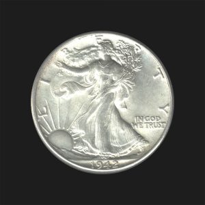 1942 $0.50 Walking Liberty Half Dollar MS62 / BU Coin