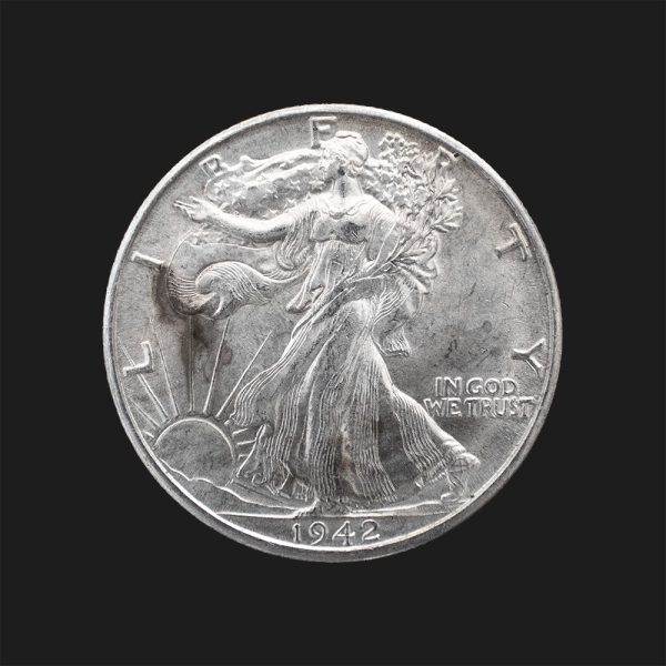 1942 D $0.50 Walking Liberty Half Dollar MS63 / BU Coin