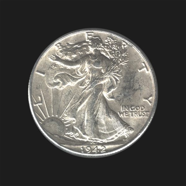 1942 $0.50 Walking Liberty Half Dollar MS63 / BU Coin