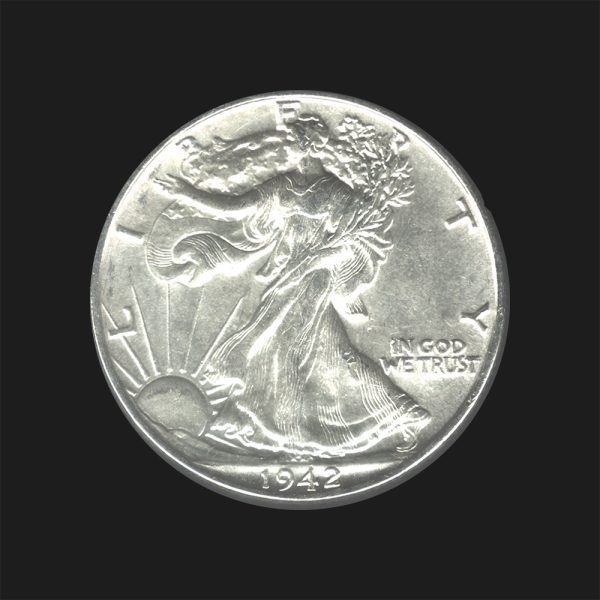 1942 $0.50 Walking Liberty Half Dollar MS67 / BU Coin