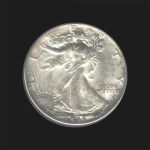 1943 $0.50 Walking Liberty Half Dollar MS62 / UNC Coin