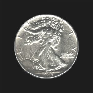 1943 $0.50 Walking Liberty Half Dollar MS64 / B UNC Coin