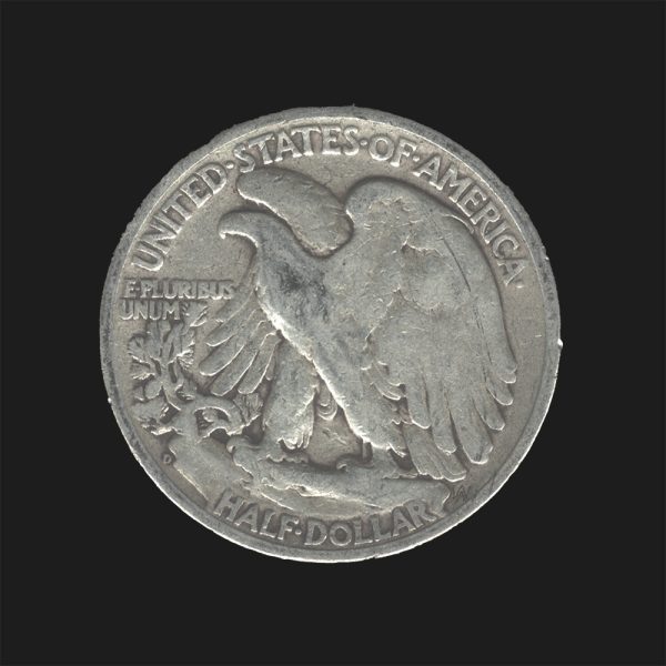 1944 D $0.50 Walking Liberty Half Dollar VG10 Coin