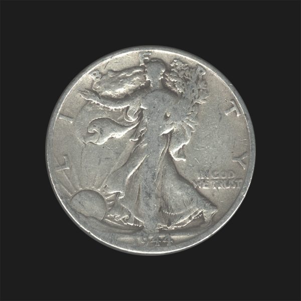 1944 D $0.50 Walking Liberty Half Dollar VG10 Coin