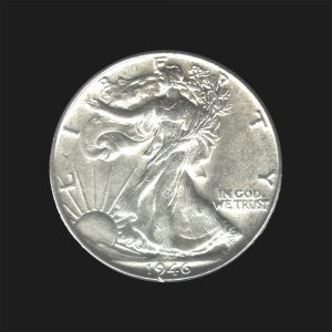 1946 $0.50 Walking Liberty Half Dollar MS66 / BU Coin
