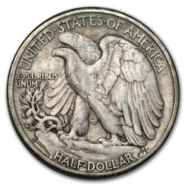 1947 D $0.50 Walking Liberty Half Dollar XF40 Coin