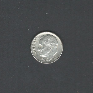 1964 $0.10 Franklin D. Roosevelt Silver Good Coin