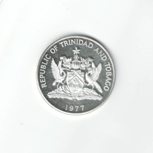 1977 $10 Republic of Trinidad & Tobago Silver Proof Coin