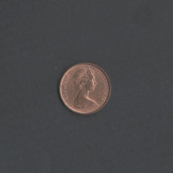 1981 Bermuda $0.01 One Cent 1981 Elizabeth II Bronze AU Coin