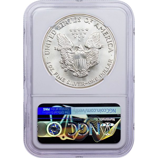 $1 Complete Set of 36 coins! 1986-2021 American Silver Eagles NGC MS69 In Certified Slabs