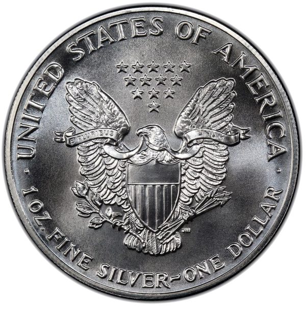 1990 $1 American Silver Eagle Dollar MS68 / BU Coin