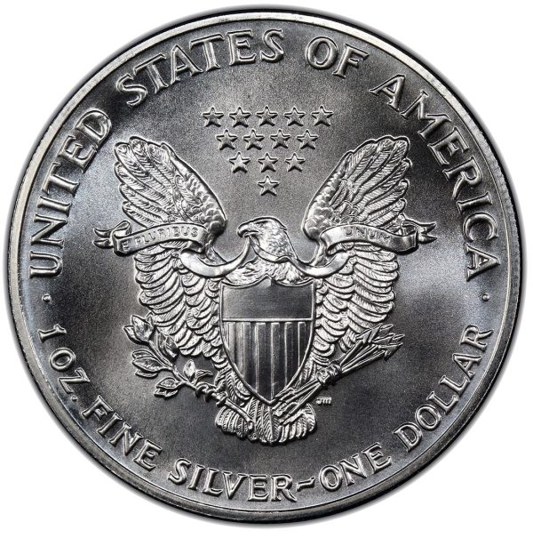 1990 $1 American Silver Eagle Dollar MS70 / BU Nice Coin! Picture Perfect!