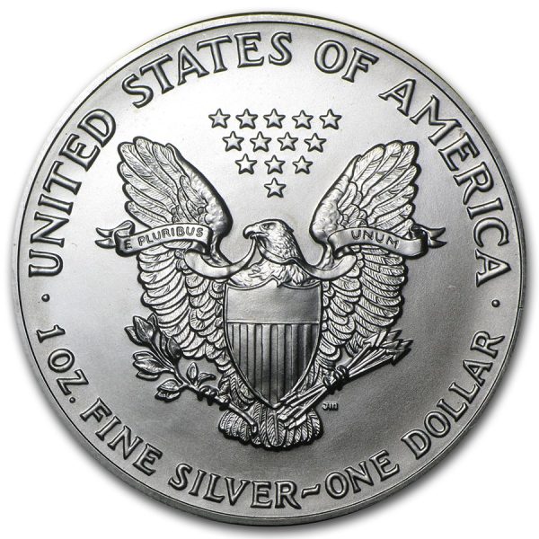 1992 $1 American Silver Eagle Dollar MS67 / BU Coin