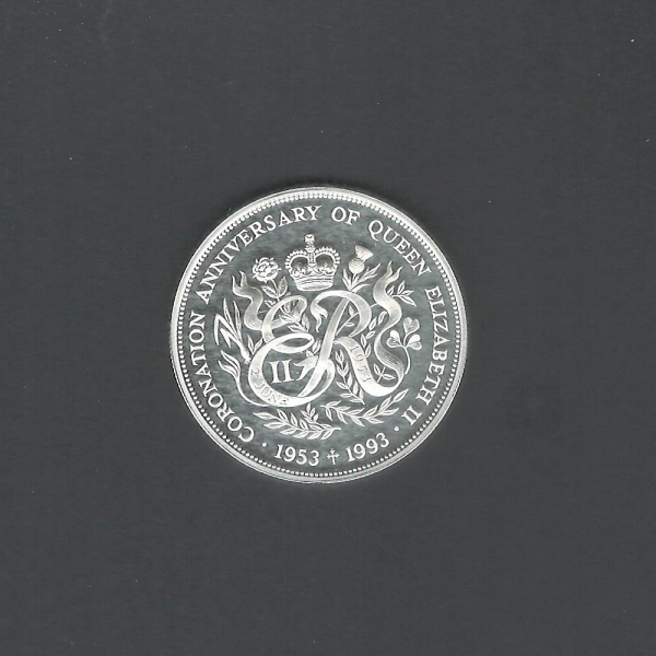 1993 Coronation Anniversary Royal Mint £2 Queen Elizabeth II Silver BU Proof Rare Coin!