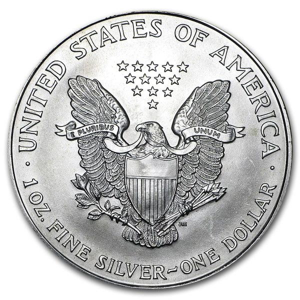 1994 $1 American Silver Eagle Dollar MS65 / BU Coin