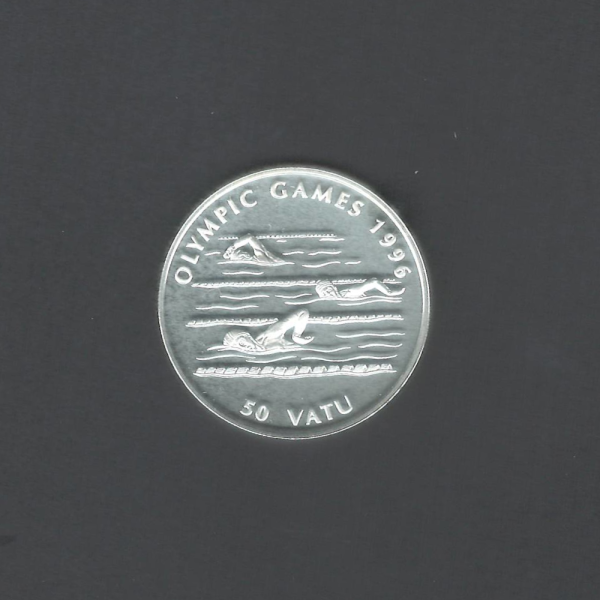 1994 Royal Australian Mint 50 Vatu 1996 Olympics Commemorative BU Proof Coin