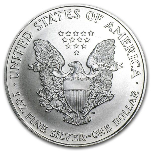 1997 $1 American Silver Eagle Dollar MS69 / BU Coin
