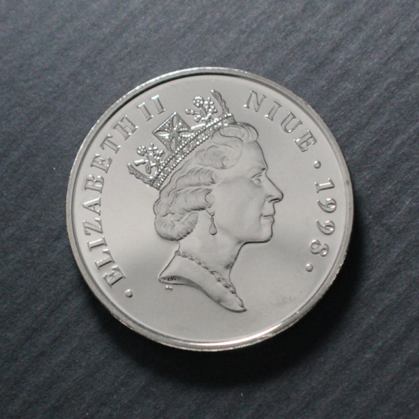 1998 Niue $1 Diana, Princess of Wales Copper-Nickel BU Coin