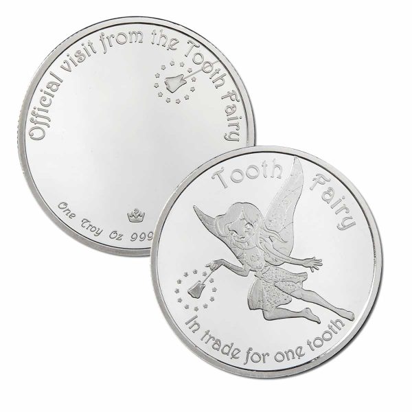 Official Visit from the Tooth Fairy! NEW .999 1 Troy oz Round