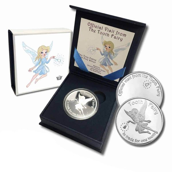 Official Visit from the Tooth Fairy! NEW .999 1 Troy oz Round