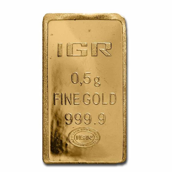 0.5 gm Pure Gold Bar! 999.9 With Assay Certificate! Bullion