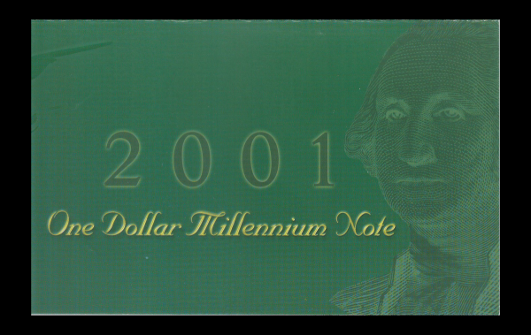 1999 Special! 2001 Millennium Sequential (2) Note Pack! $1 Federal Reserve E GEM UNC G. Washington Note