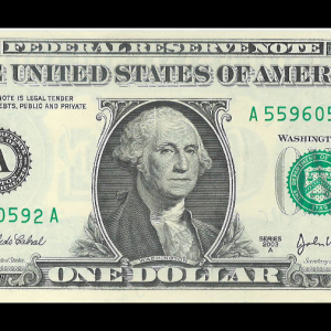 2003 A $1 Federal Reserve Note Crisp UNC G. Washington Note