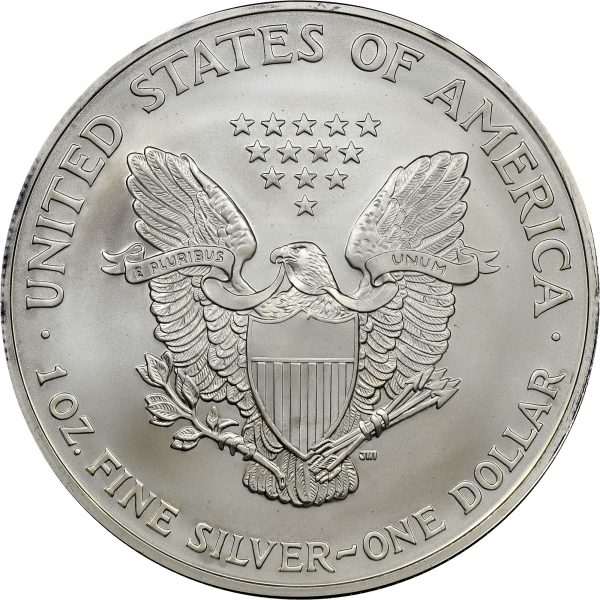 2003 $1 American Silver Eagle Dollar MS66 / BU Coin