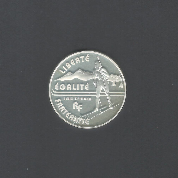 2005 Rare Commemorative France 1.5 Euro Biathalon Olympics Proof UNC Coin