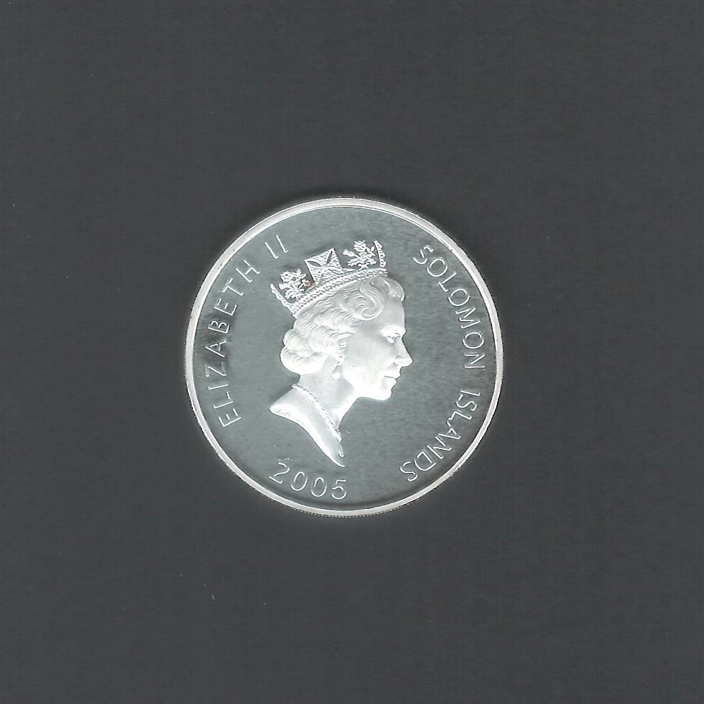 2005 $25 Legendary Fighting Ships HMS Victory Solomon Islands Coin