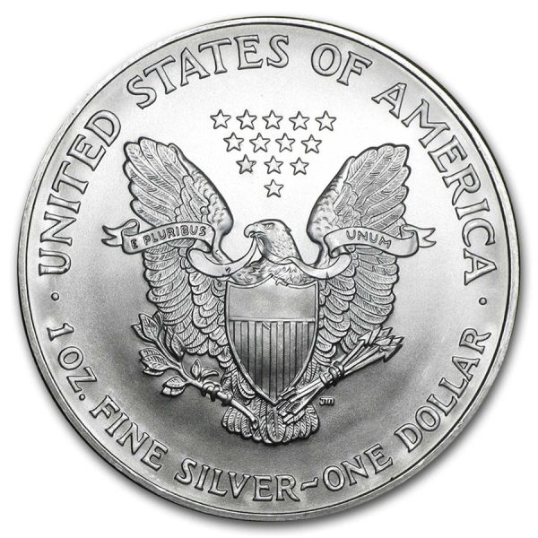 2005 $1 American Silver Eagle Dollar MS64 / BU Coin