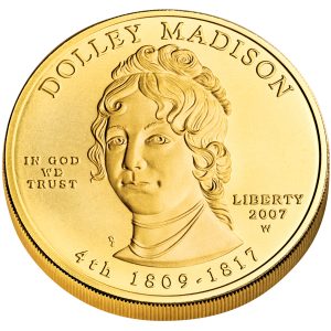 2007 First Spouses W / West Point $10 Dolley Madison Gold MS70 / Certified Coin / Slab
