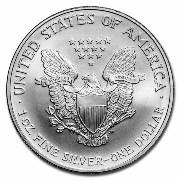 2007 $1 American Silver Eagle Dollar MS63 / BU