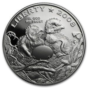 2008 S $0.50 Bald Eagle Half Dollar MS70 / BU - Coin
