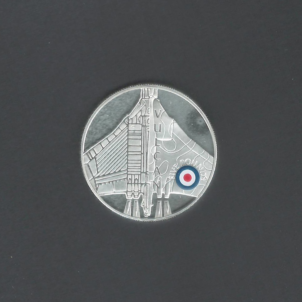 2008 British Royal £5 St. Helena, The Vulcan Silver Gem Cameo Proof UNC Coin