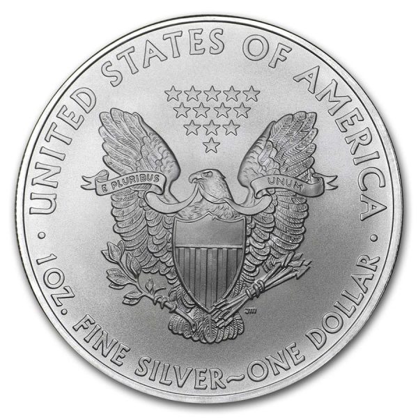 2009 $1 American Silver Eagle Dollar MS64 / BU Coin