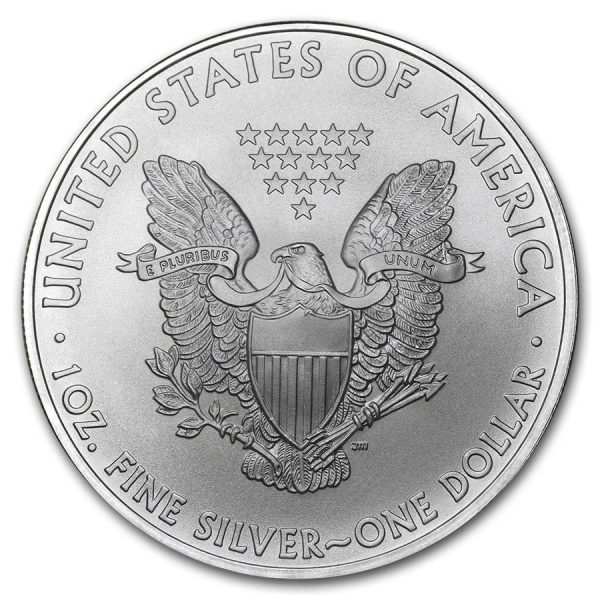 2009 $1 American Silver Eagle Dollar MS66 / BU Coin