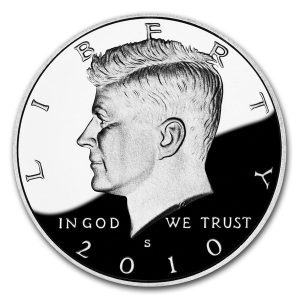 2010 $0.50 Kennedy MS70 / BU Coin