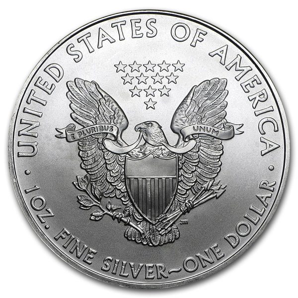 2010 $1 American Silver Eagle Dollar MS64 / BU Coin