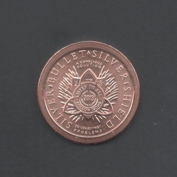 2013 Golden State Mint Argyraspides Copper BU .999 1 Troy oz United States Round