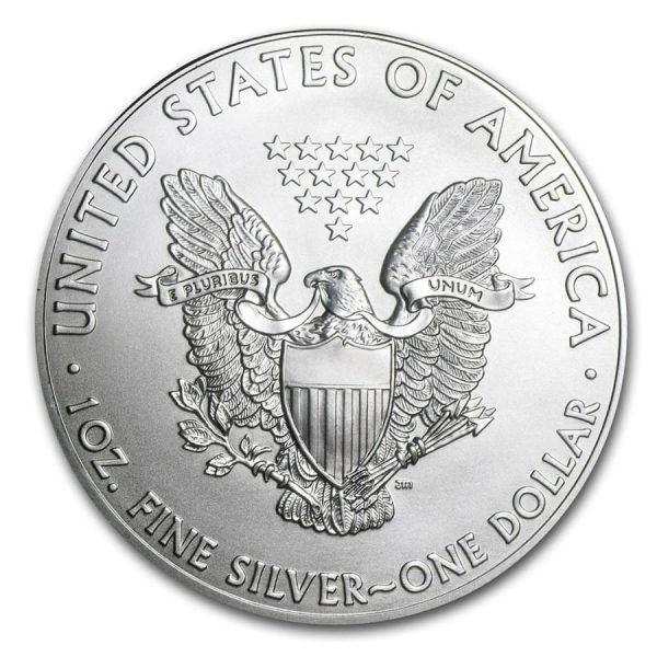 2014 $1 American Silver Eagle Dollar MS66 / BU Coin