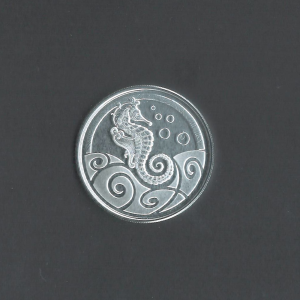 2019 2 Tala Samoa Seahorse Silver BU 31.103 gm / 1 Troy oz Limited mintage of only 20,000 - Rare Coin!