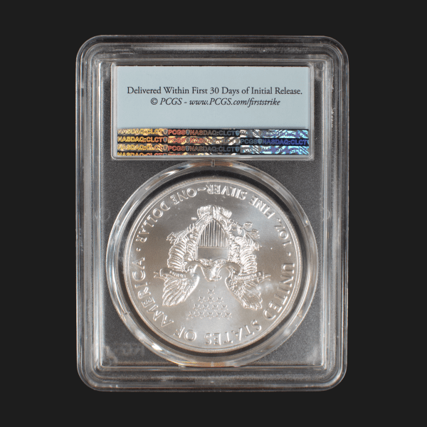 2020 $1 Type 1 American Silver Eagle Dollar MS70 Certified First Strike Slab