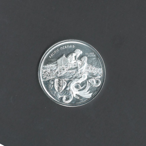 2021 Scottsdale 2 Tala Samoa Pacific Mermaid Silver BU / Proof Like Coin